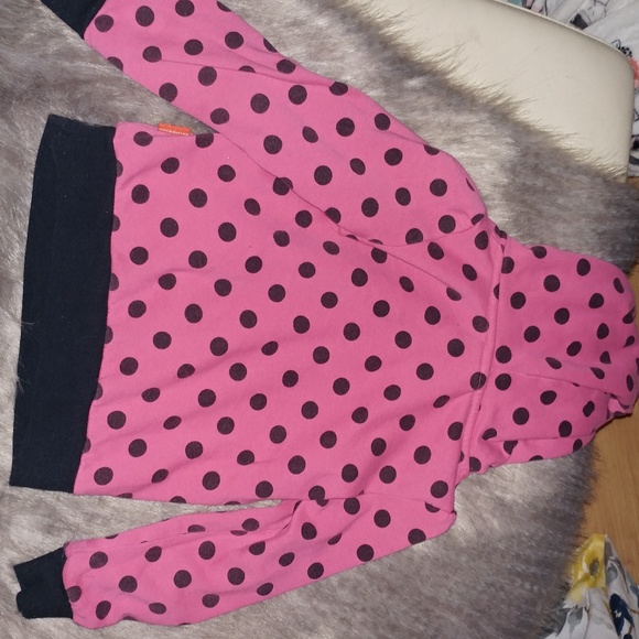 Sanrio Hello Kitty • Girls Pink Polka Dot Glitter Sparkly Sweatshirt size 5 - Picture 5 of 5